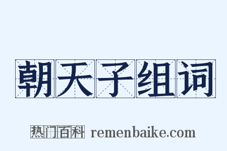 朝天子组词是什么意思的图片